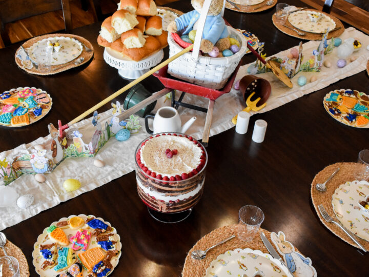 Peter Rabbit Easter Tablescape