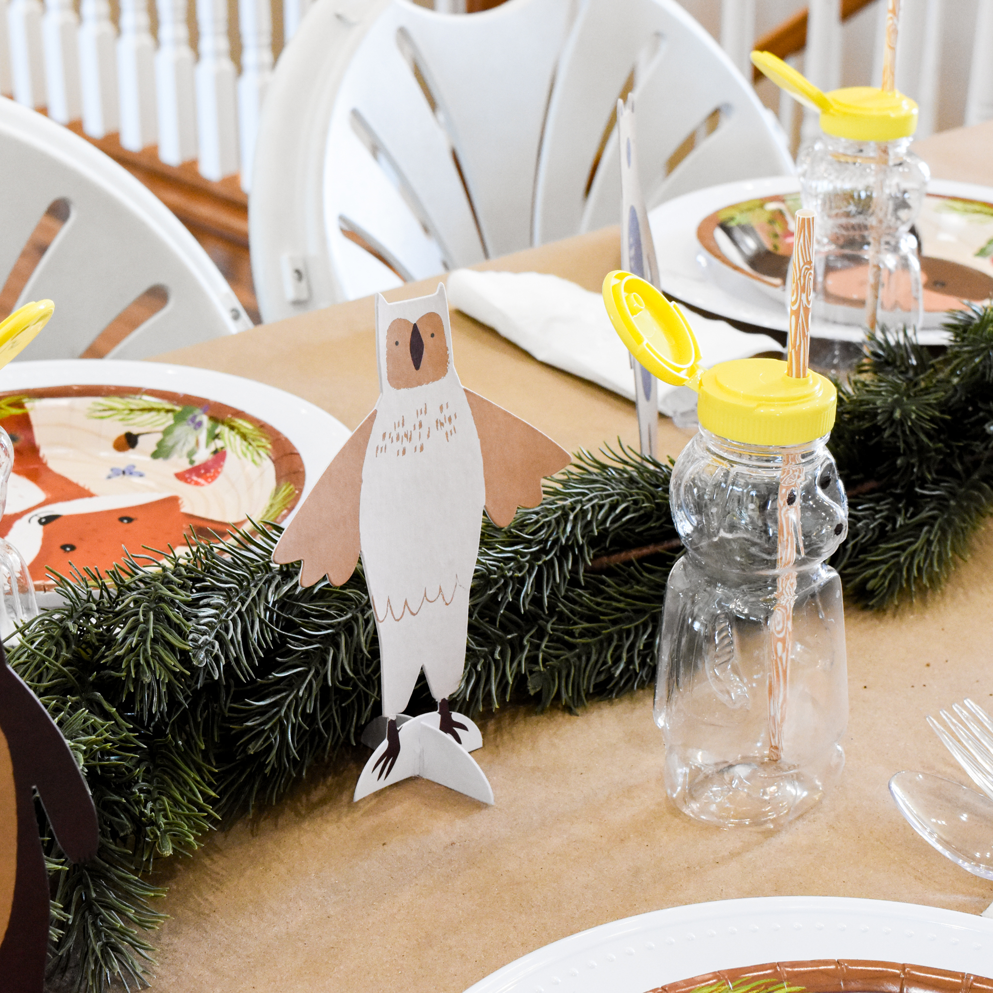 Kids’ Woodland Party Tablescape