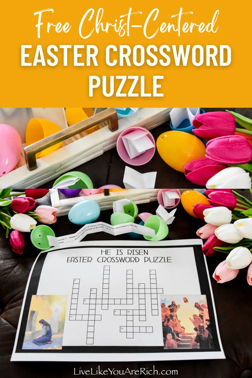 Free Christ-Centered Easter Crossword Puzzle—with an optional egg hunt