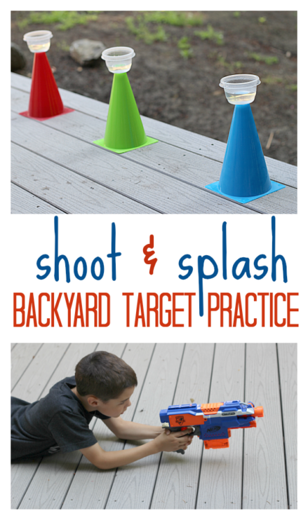 nerf gun target practice summer fun for kids Live Like You Are Rich