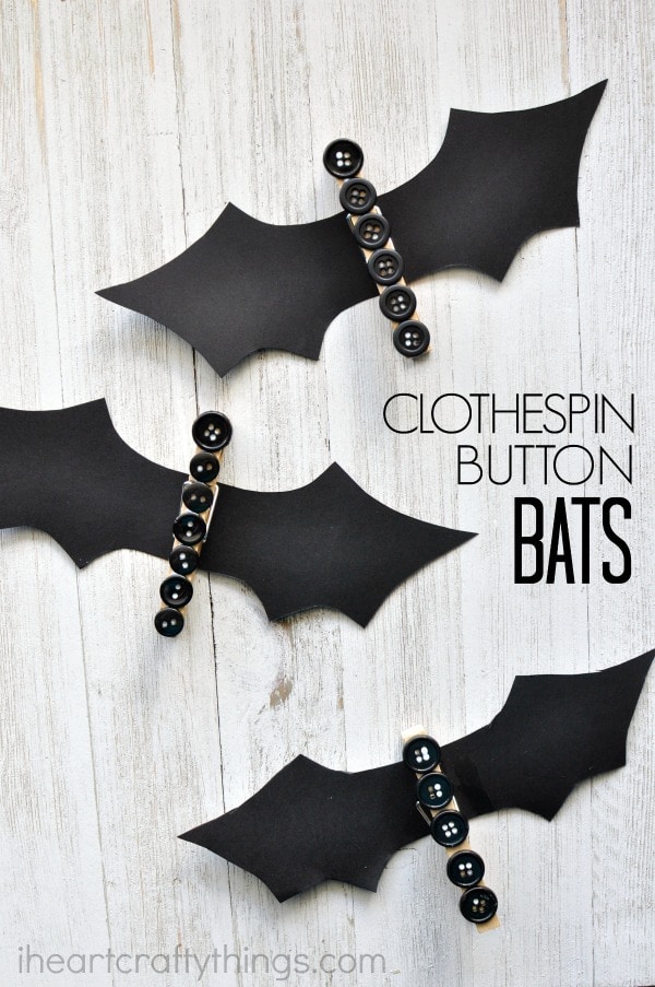 Clothespin Button Bat