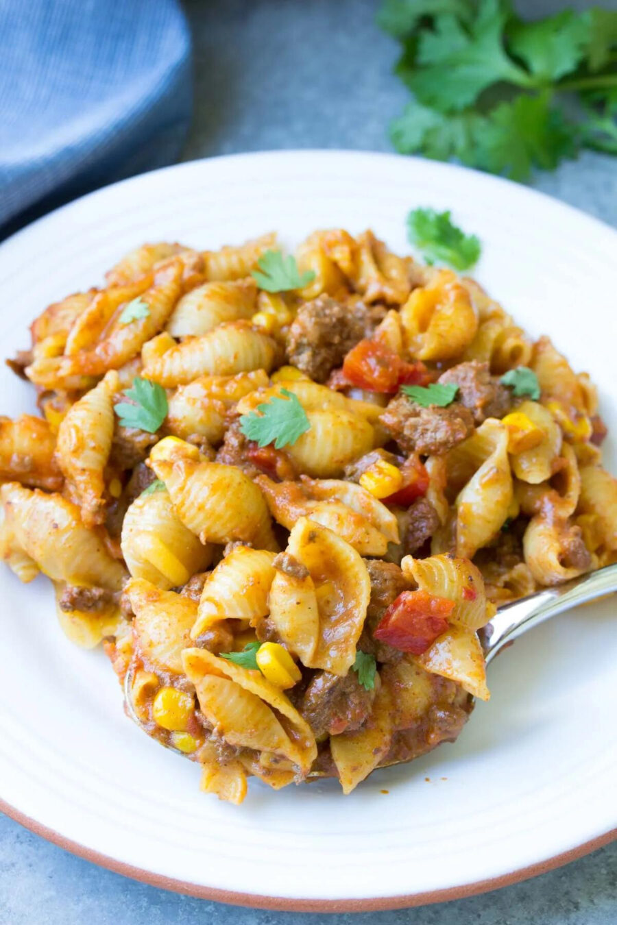 Easy Slow Cooker Taco Pasta