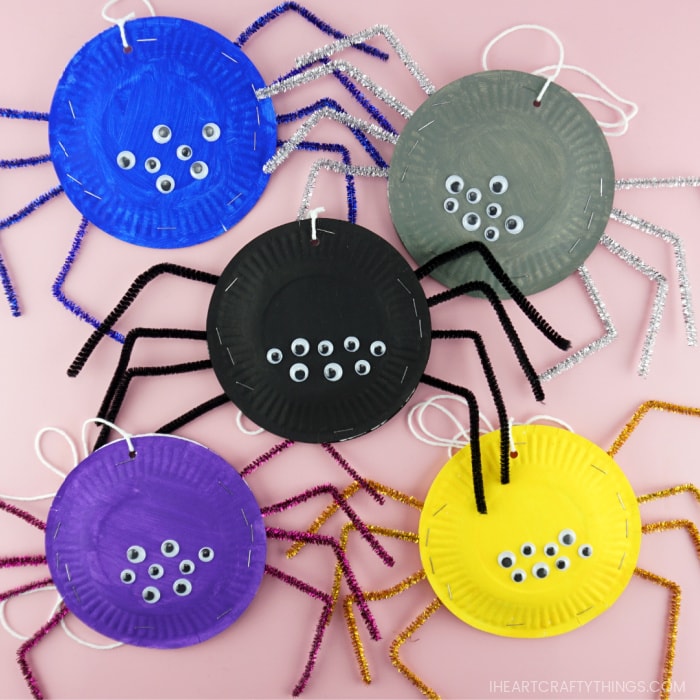 Paper Plate Spiders