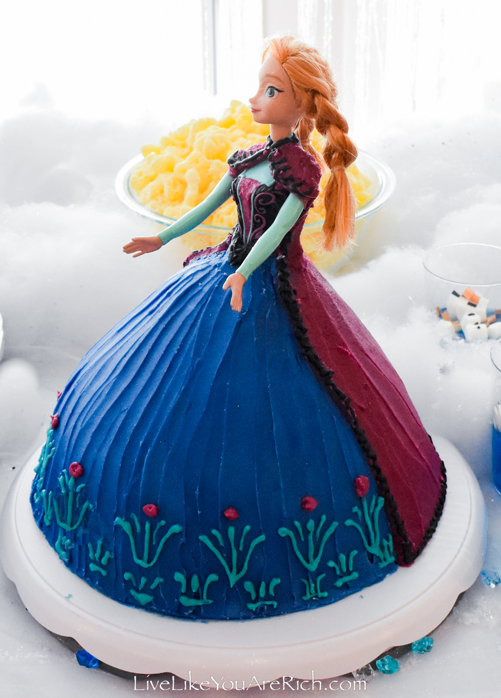 Anna Barbie Cake from the Movie Frozen
