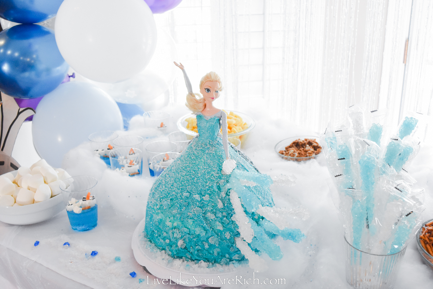 Frozen Princess Girl Birthday Party Theme Ideas | Celebrate with Elsa,  Anna, Olaf and Kristoff