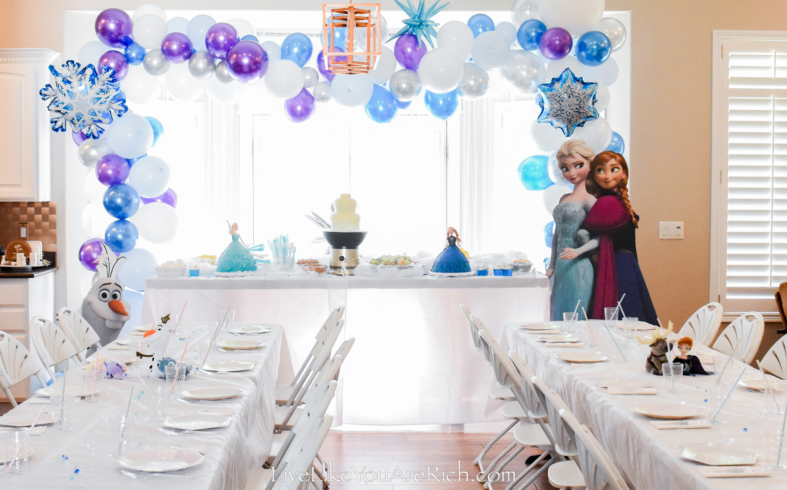 Frozen Birthday Party for a Four-Year-Old