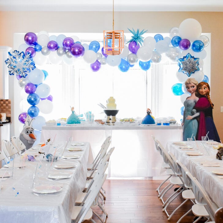 Frozen Birthday Party for a Four Year Old