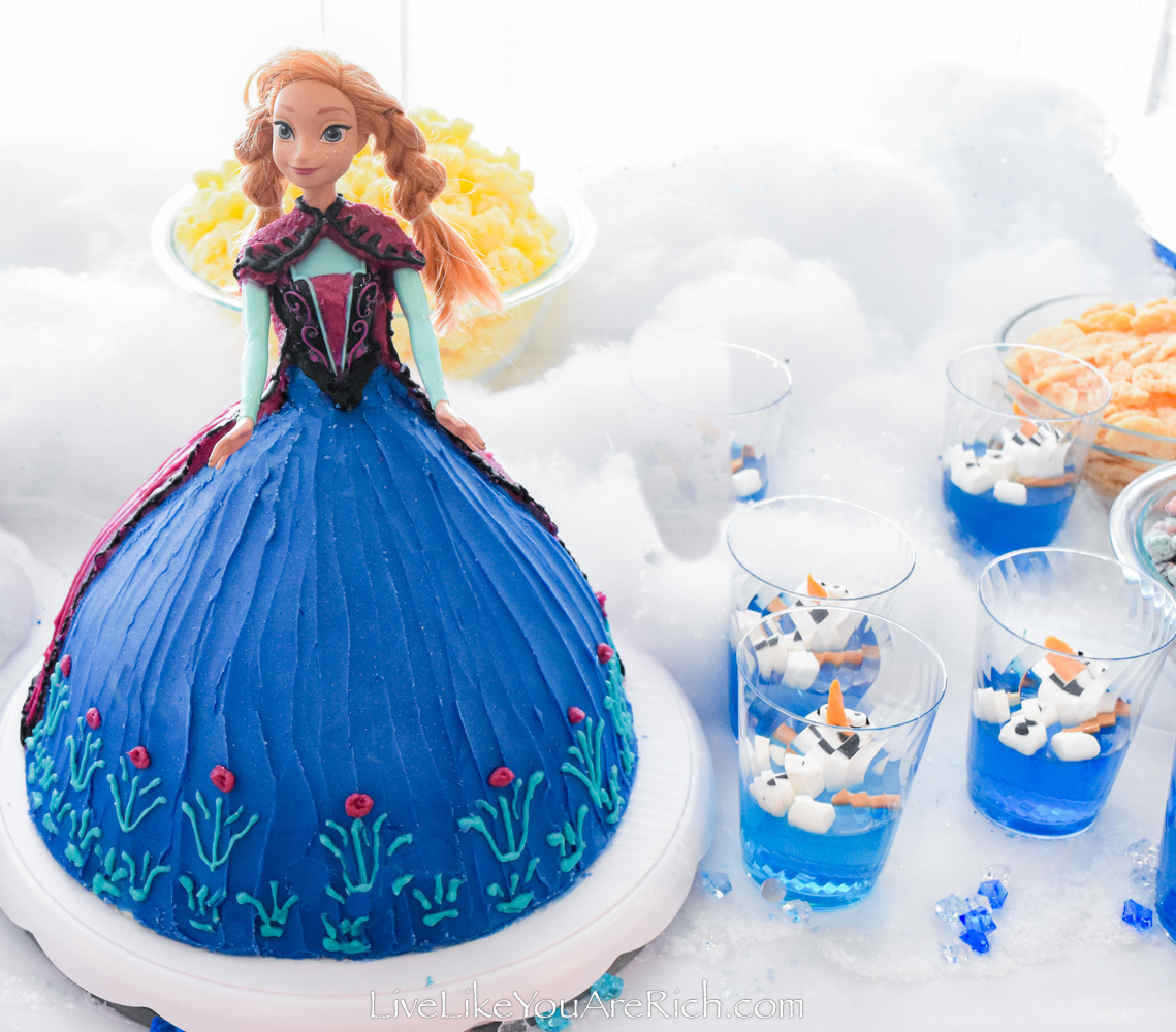 Anna Barbie Cake from the Movie Frozen