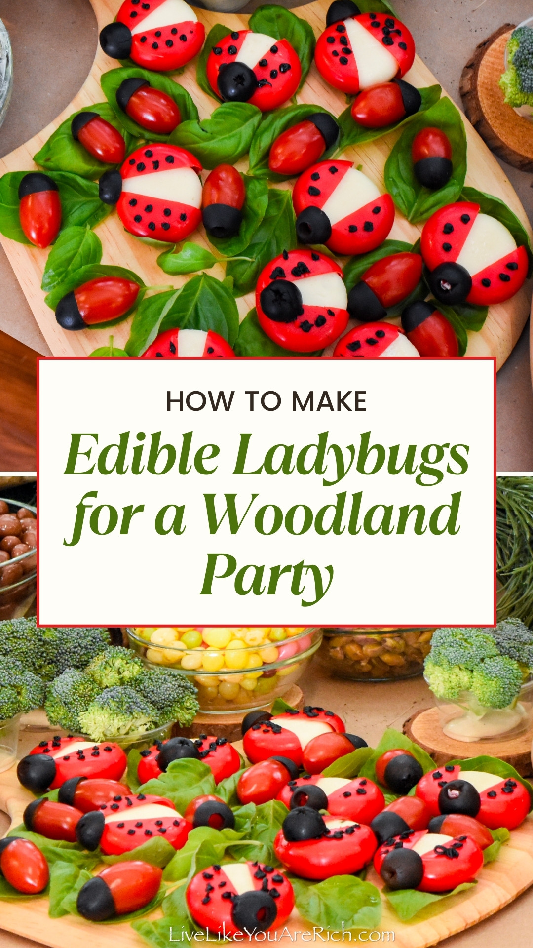 Edible Ladybugs for a Woodland Party