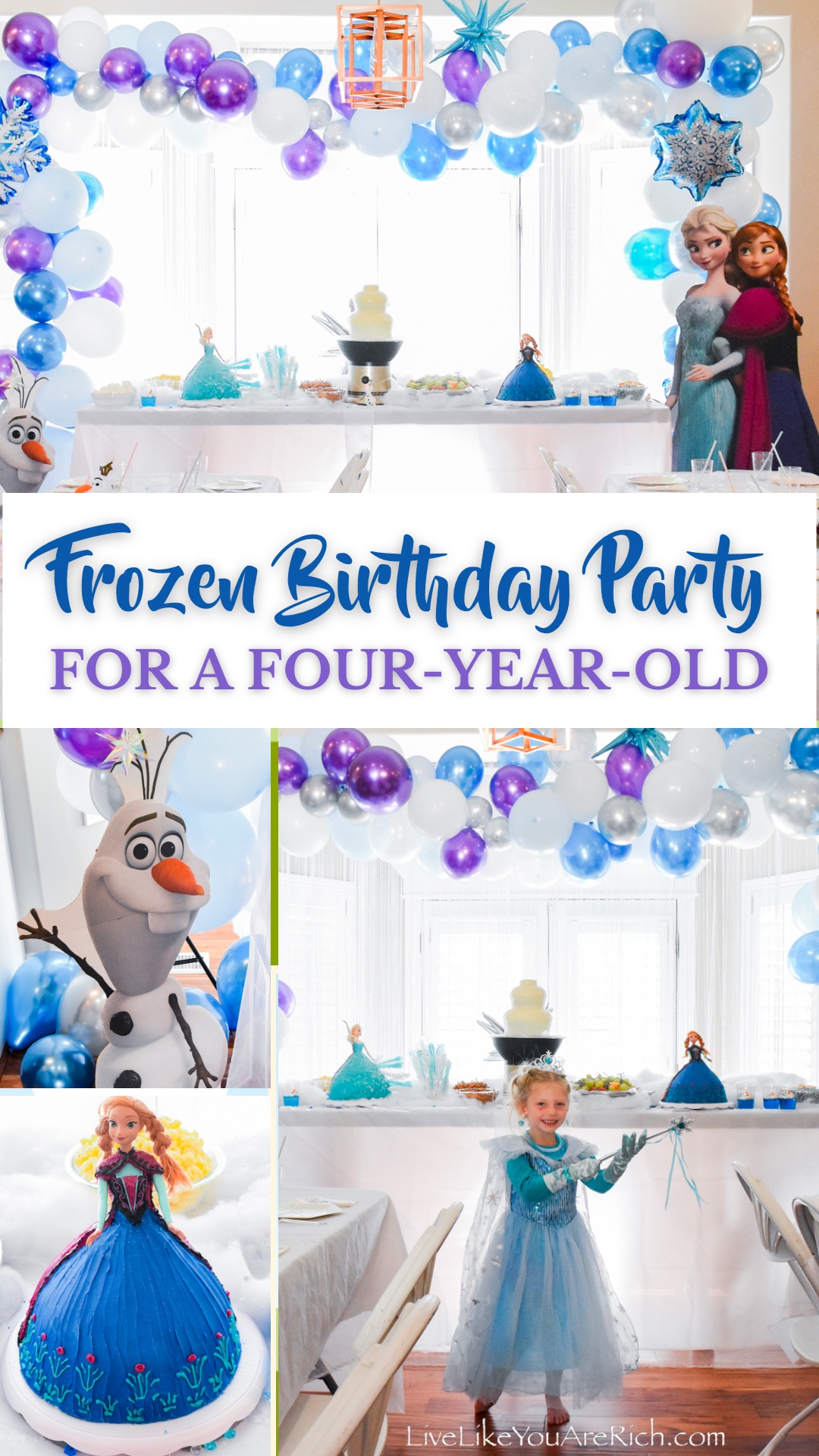 Frozen Birthday Party for a Four-Year-Old