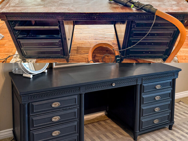 Image for Desk to Vanity Transformation