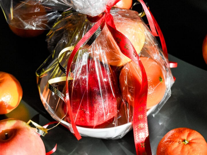 Neighbor Christmas Gift Bowl of Fruit