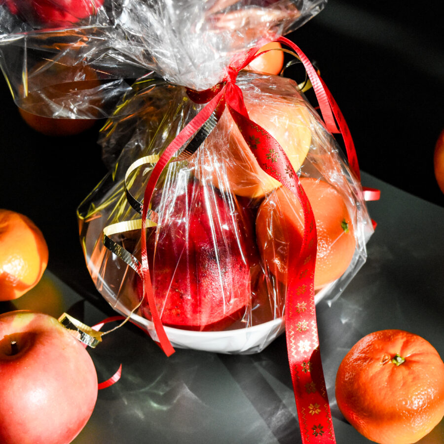 Neighbor Christmas Gift Bowl of Fruit