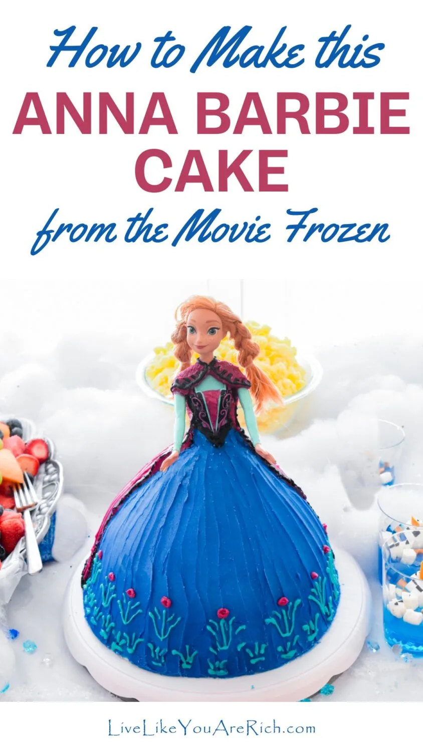 How to Make this Anna Barbie Cake from the Movie Frozen