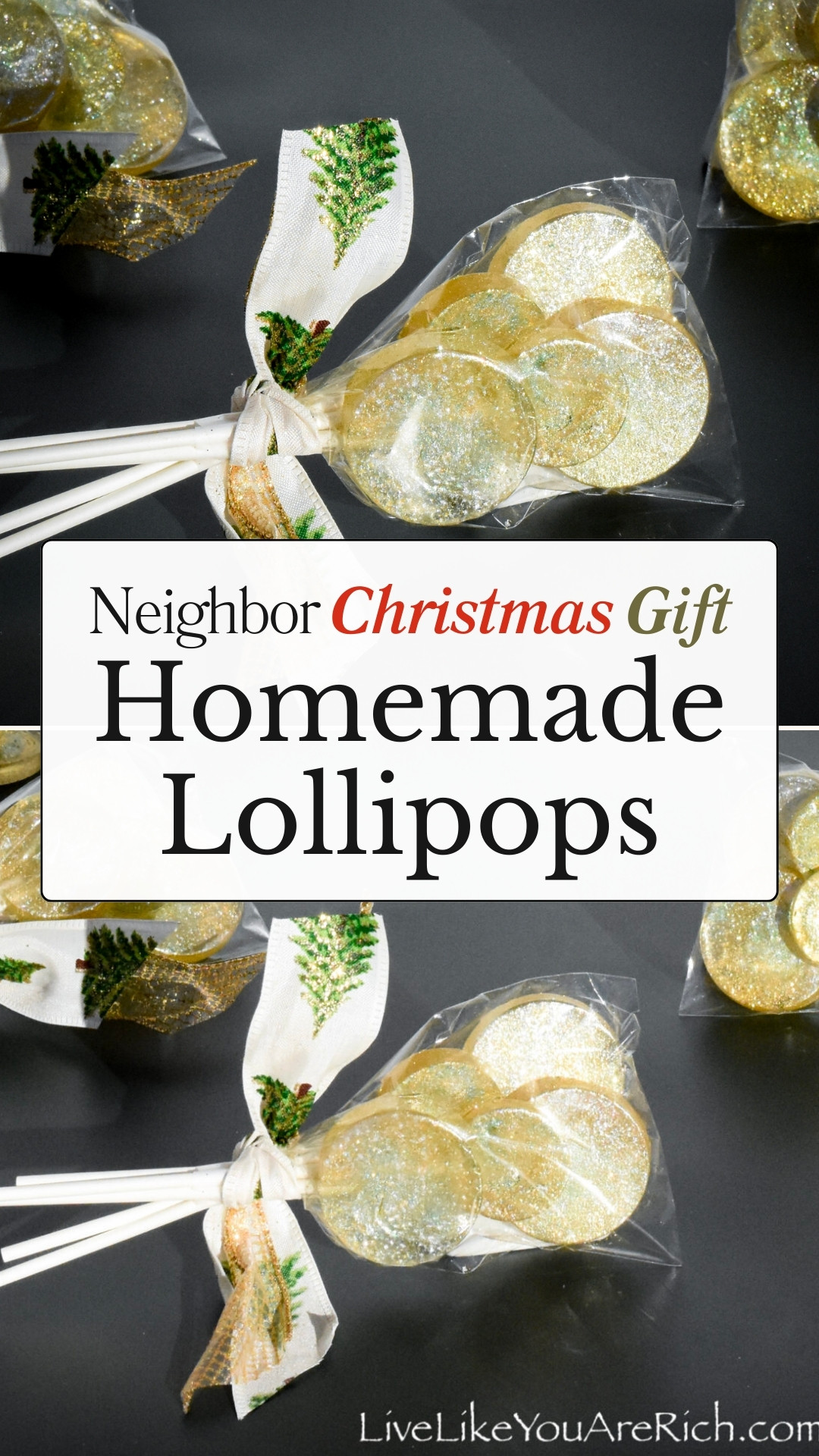 Christmas Neighbor Gift Homemade Lollipops