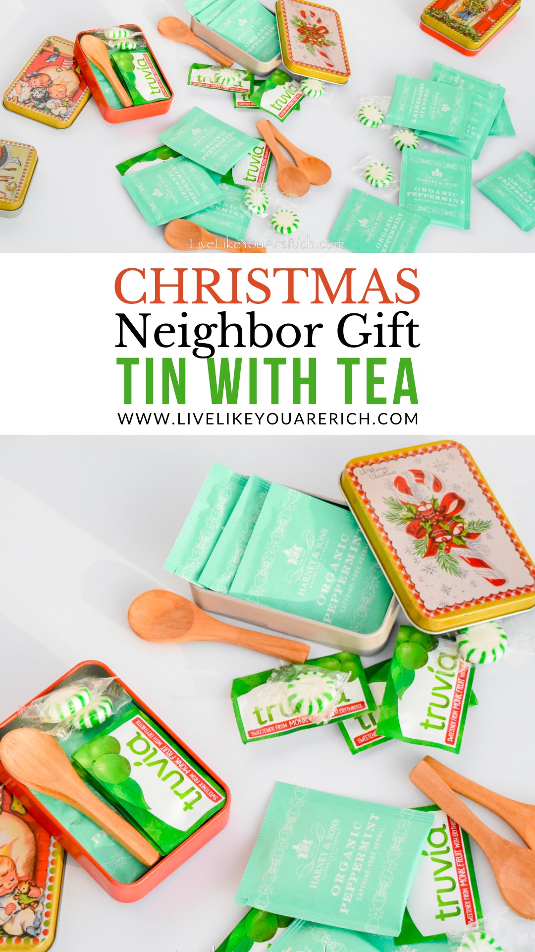 Neighbor Christmas Gift: Tin with Tea