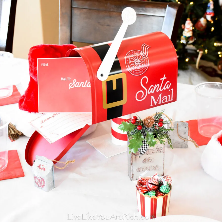 Christmas Tablescape Letters to Santa