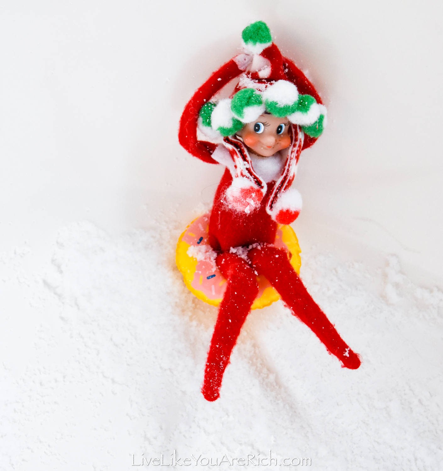 Elf on the Shelf: Snow Tubing