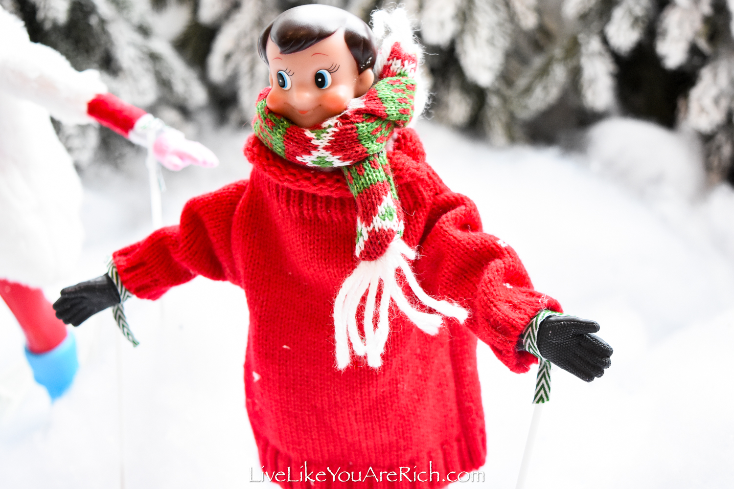 Elf on the Shelf: Snowshoeing