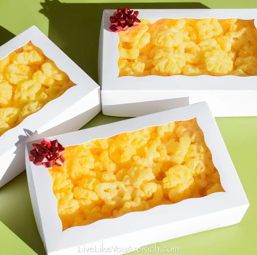 Neighbor Christmas Gift: Cheetos Snowflakes