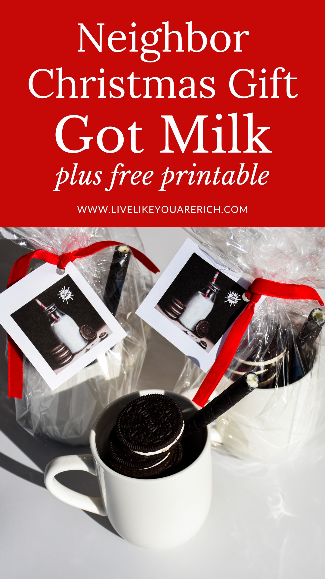 Neighbor Christmas Gift: Got Milk? Plus Free Printable