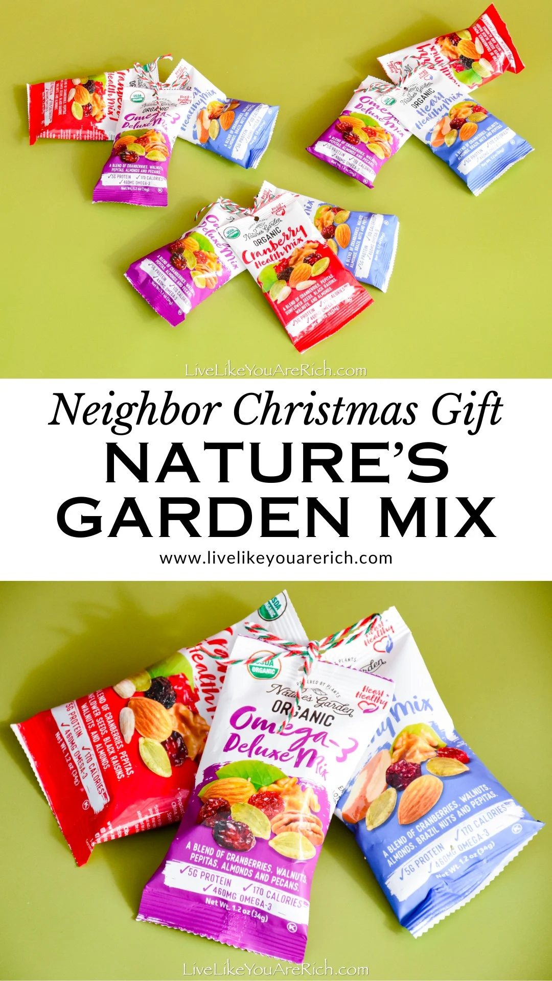 Neighbor Christmas Gift: Nature's Garden Mix
