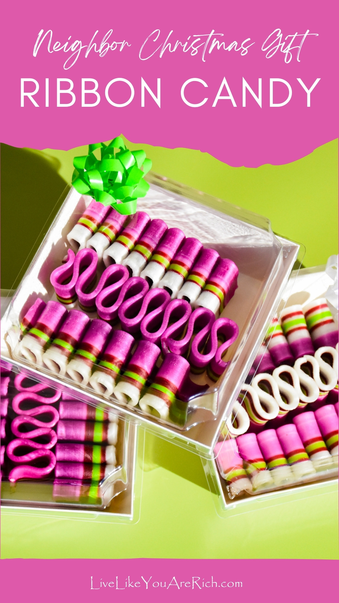 Neighbor Christmas Gift: Ribbon Candy