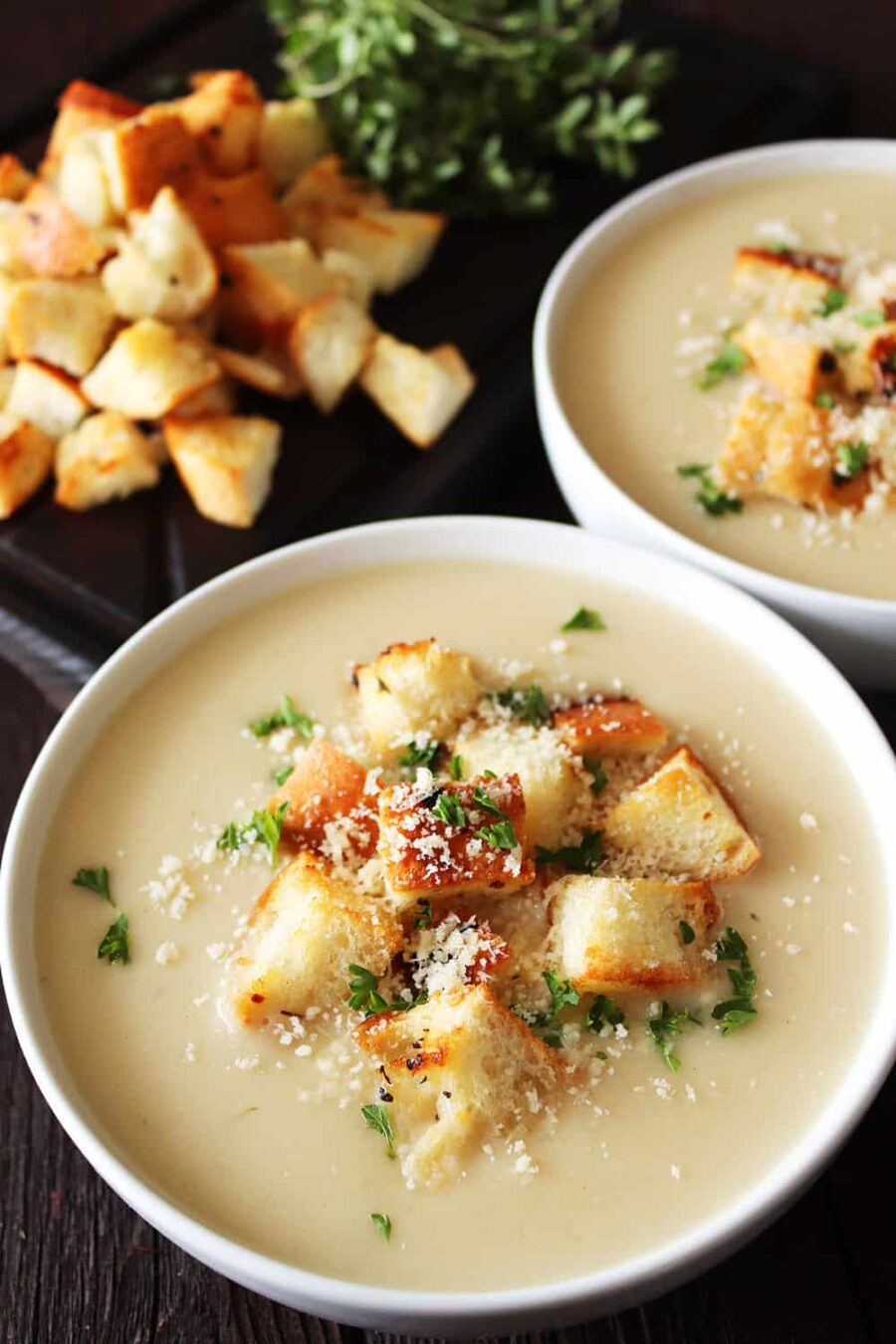 Garlic Bread Soup
