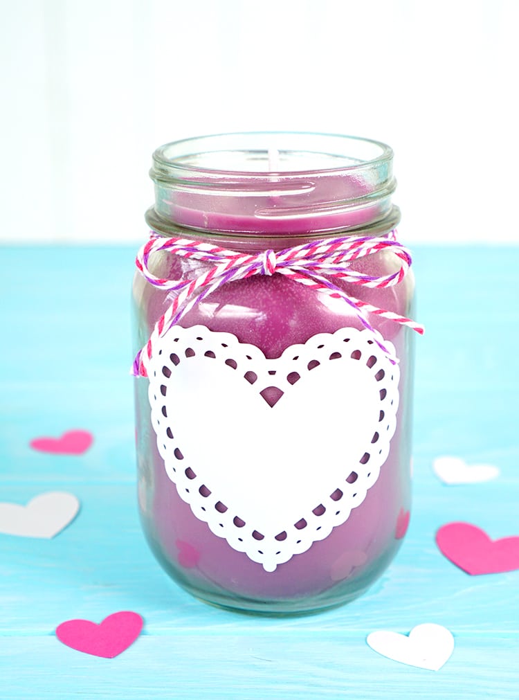 Valentine's Day Heart Candle