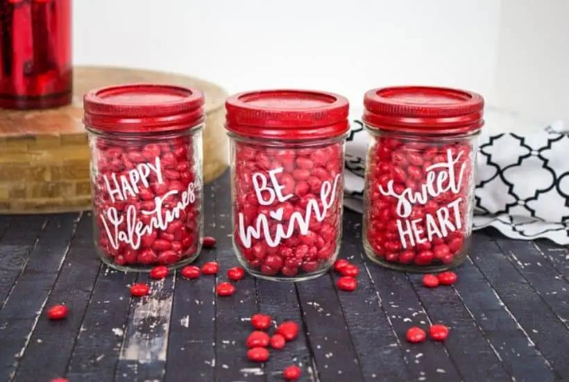 Valentine Candy Mason Jar