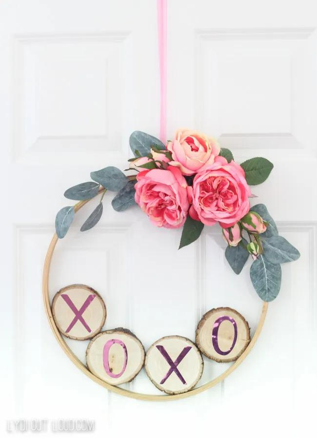 Valentine's Day Hoop Wreath