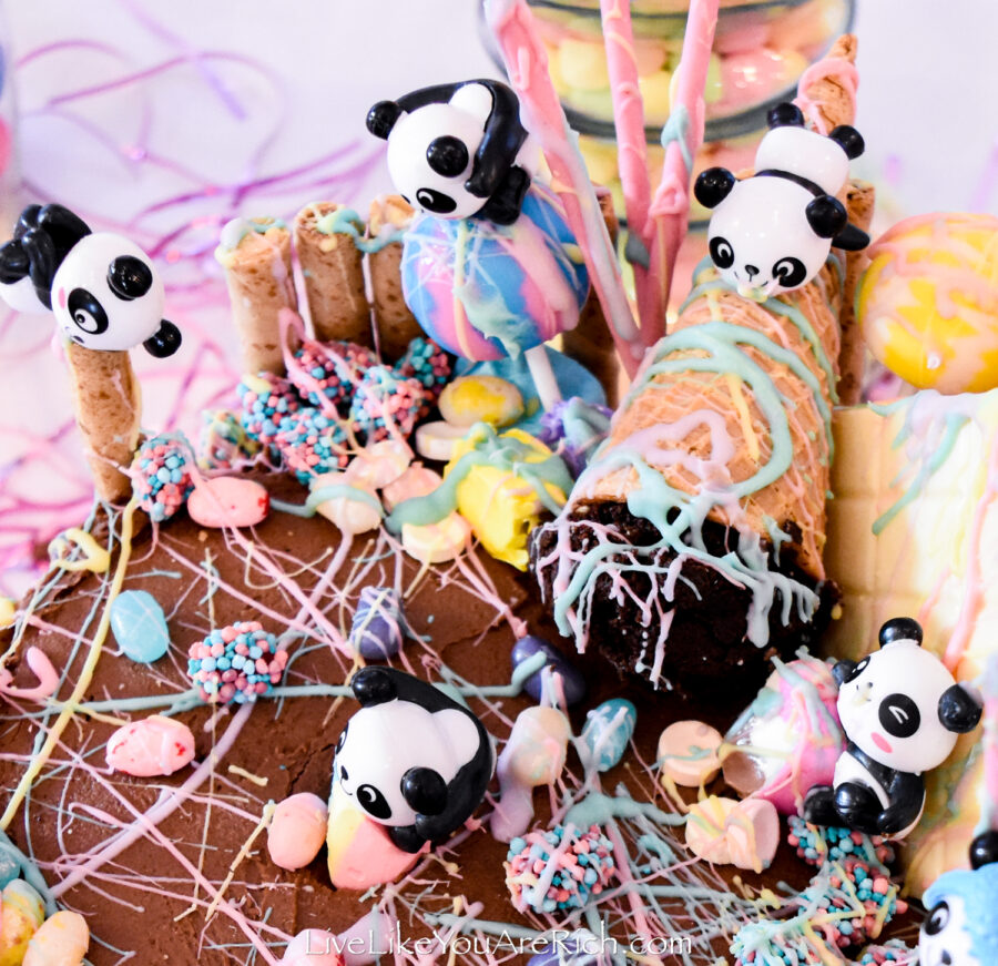 Panda Candy Chocolate Cake