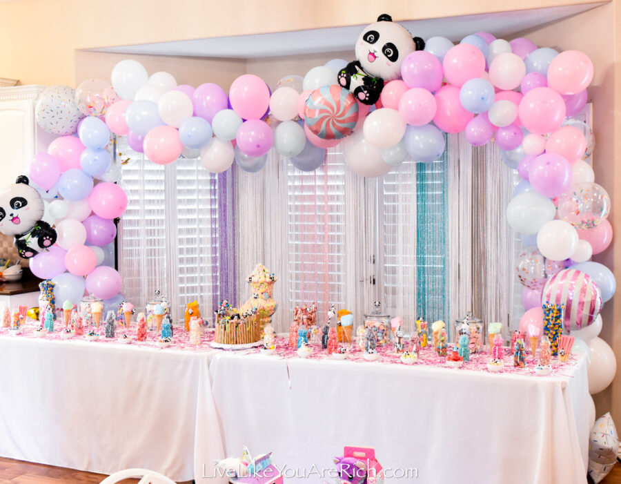 Kid's Birthday Party Candy Bar
