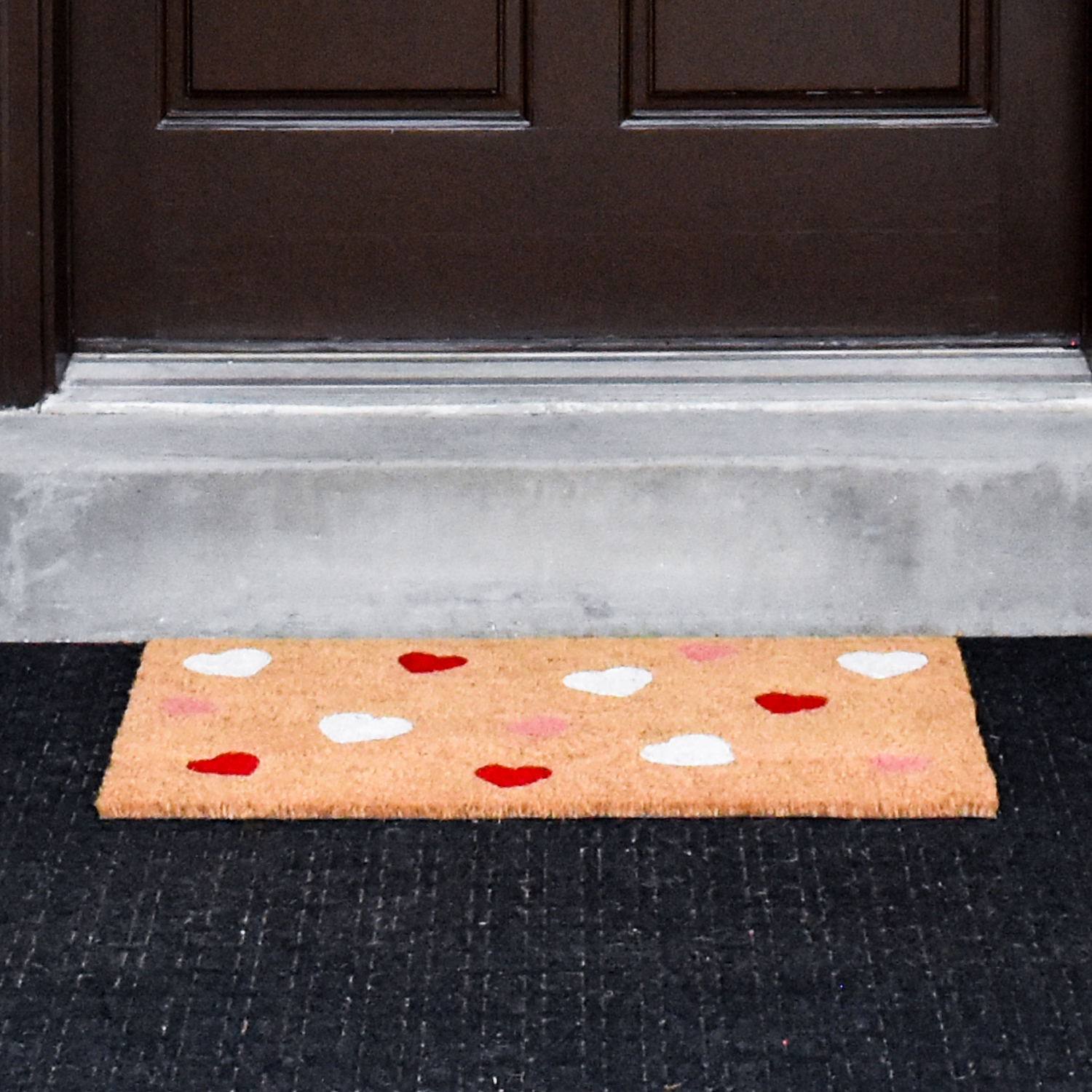 Valentine’s Day Heart Coir Doormat