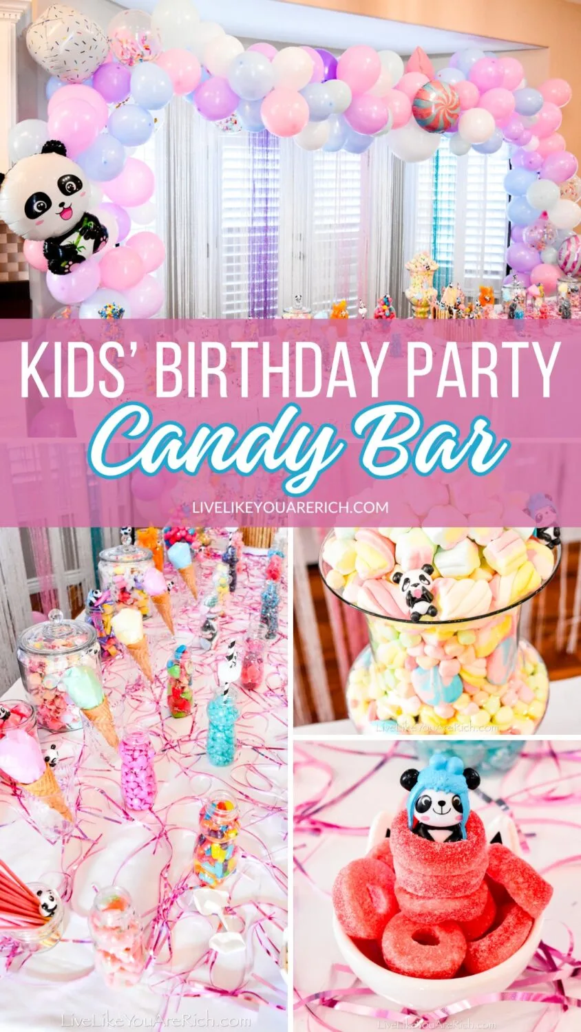 Kid's Birthday Party Candy Bar