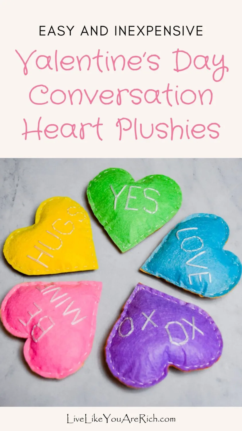 Valentine's Day Conversation Heart Plushies