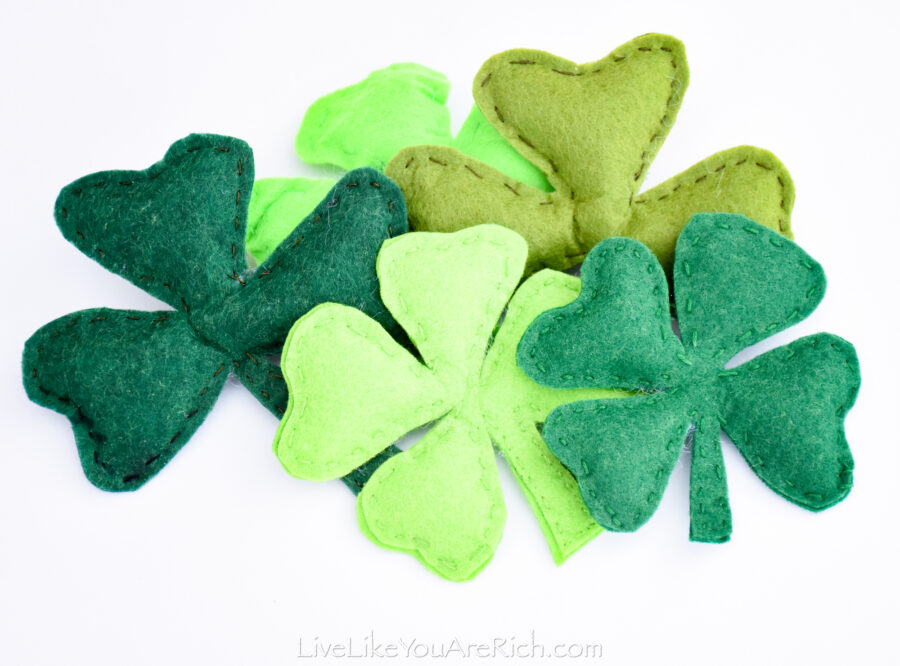 St. Patrick’s Day Clover Plushies