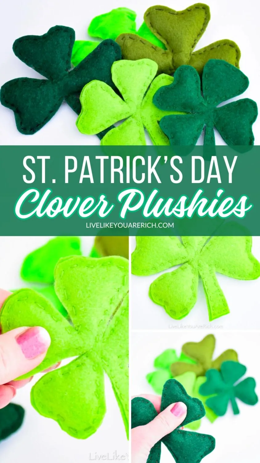 St. Patrick’s Day Clover Plushies