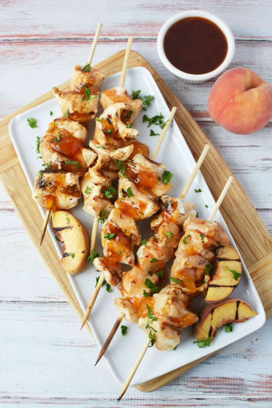 BBQ Peach Skewers Recipe