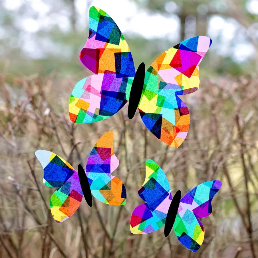Rainbow Butterfly Suncatchers