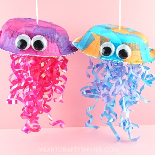 Paper Bowl Jellyfish Craft