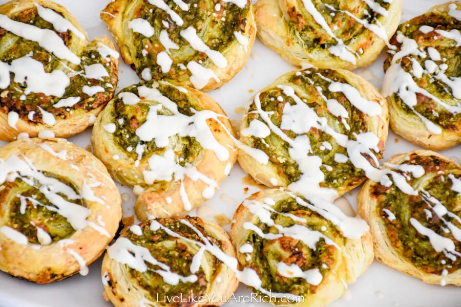 Spinach Artichoke Puff Pastry