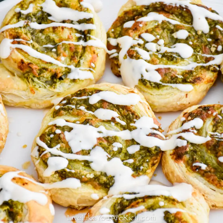 Artichoke Spinach Pinwheel Pastries