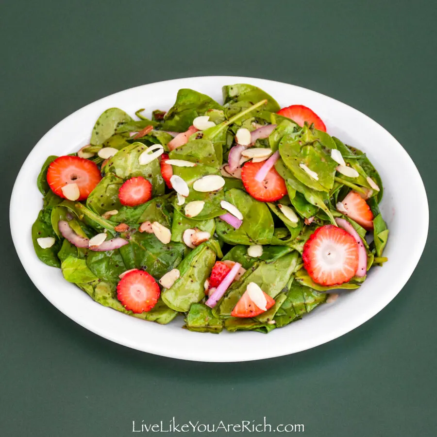 Summer Strawberry Spinach Salad