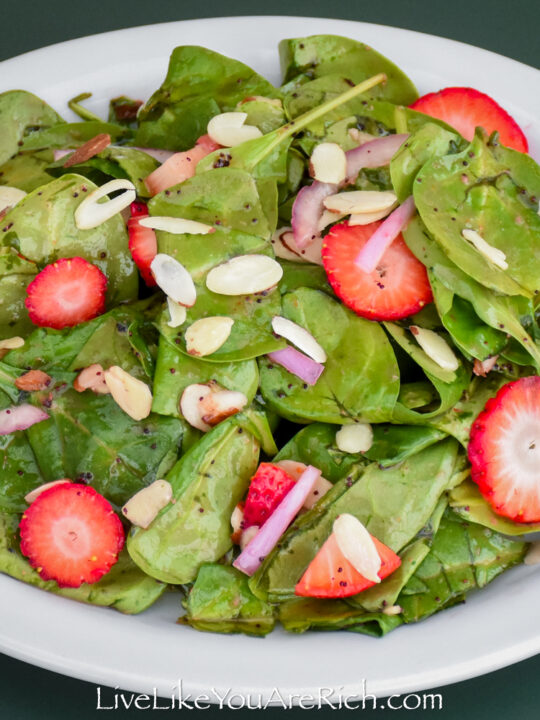 Summer Strawberry Spinach Salad