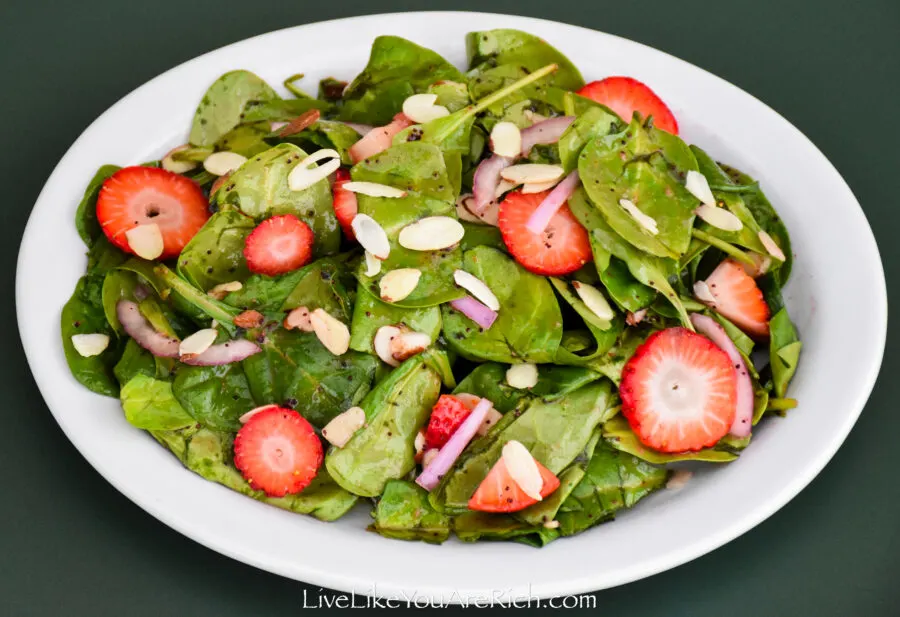 Summer Strawberry Spinach Salad