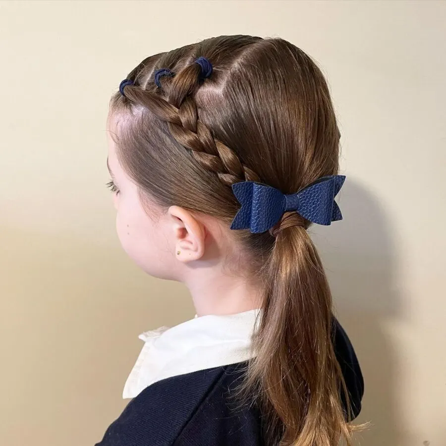 Three Strands Plait Down Side Ponytail