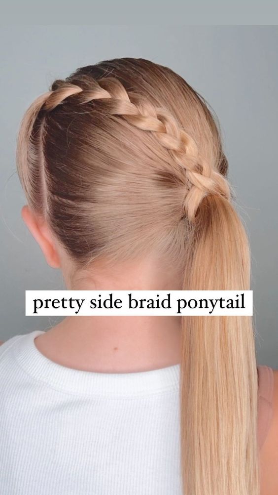 Pretty Side Braid Ponytail