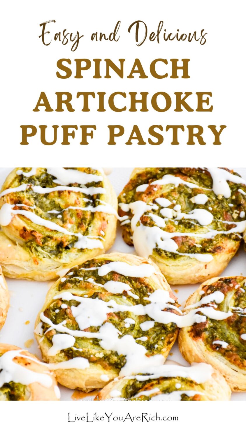 Spinach Artichoke Puff Pastry