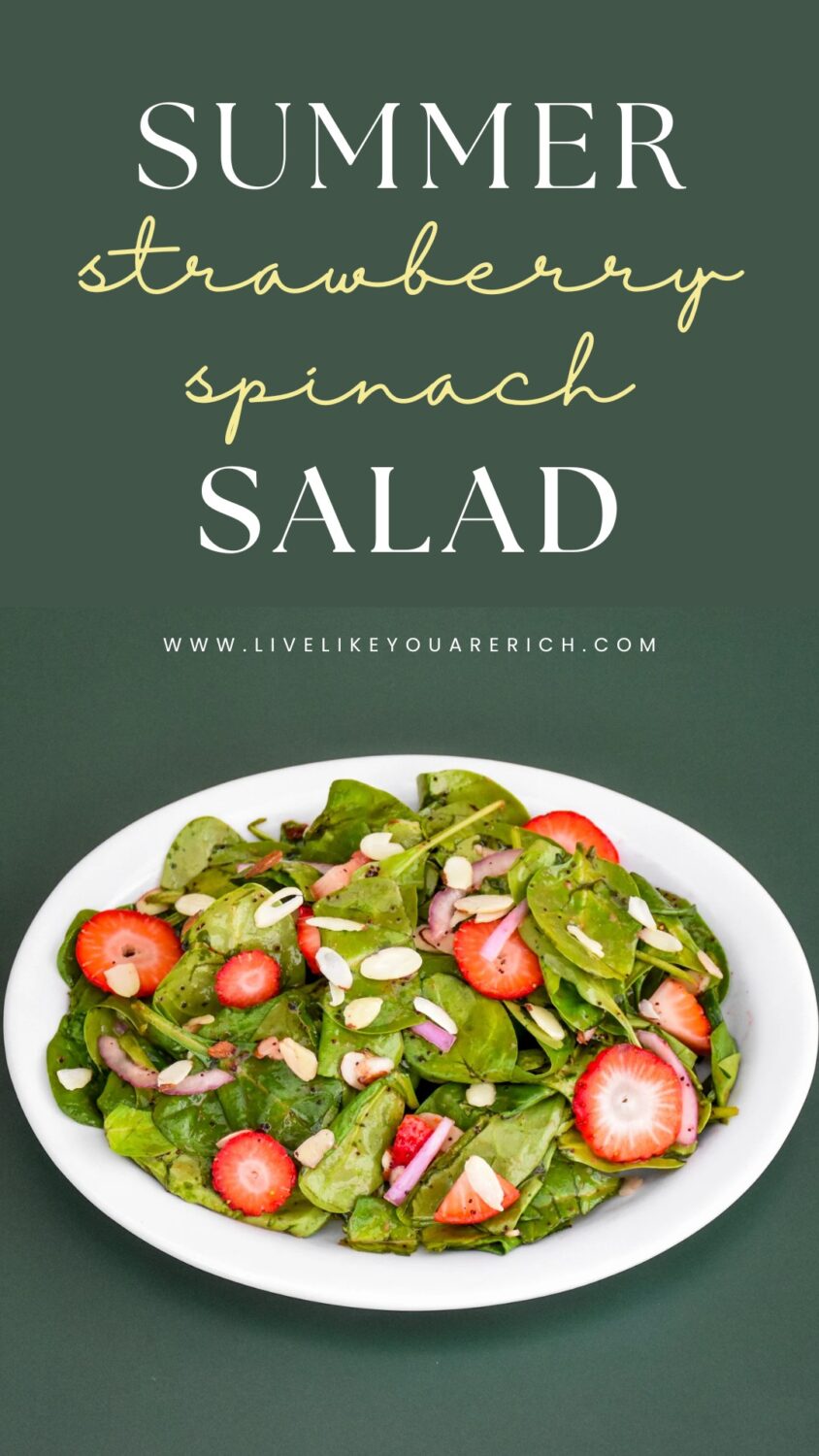 Summer Strawberry Spinach Salad